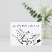 Unterrichtsmaterialien zur Einladung zur Schulanme (Stehend Vorderseite)