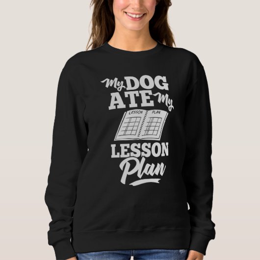 Unterrichtsplan Lehrer Vorschule Planer Schule 1 Sweatshirt (Vorderseite)