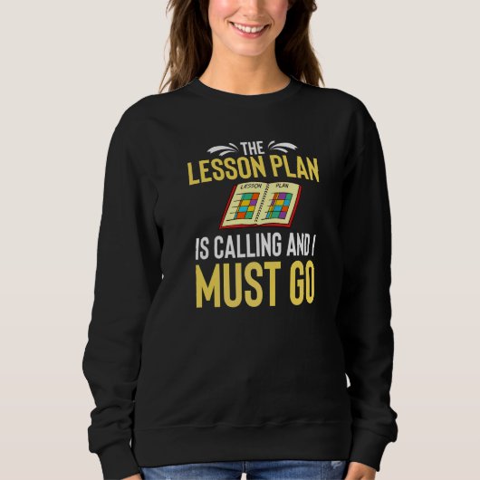 Unterrichtsplan Lehrer Vorschule Planer Schule 2 Sweatshirt (Vorderseite)