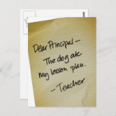 Unterrichtsplan Postkarte (Vorne/Hinten)