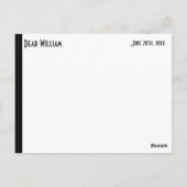 Unterrichtssprache Postkarte (Rückseite)