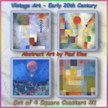 UNTERSATZ-SET (4) - Kunst von Paul Klee (1879-1940