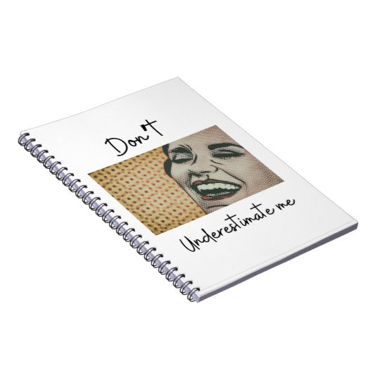 "Unterschätze mich nicht", Design Notizblock (Rechte Seite)