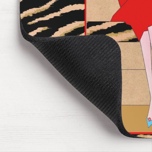 "Unterschätze nie den Power von Kleid!" Mousepad (Ecke)