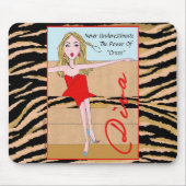 "Unterschätze nie den Power von Kleid!" Mousepad (Vorne)