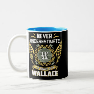 Unterschätze niemals die Macht eines Wallace Zweifarbige Tasse