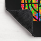 Unterschätze niemals ein Mädchen, das Basketball s Mousepad (Ecke)