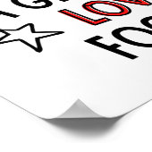 Unterschätze niemals ein Mädchen, das Lieben Fußba Poster (Ecke)