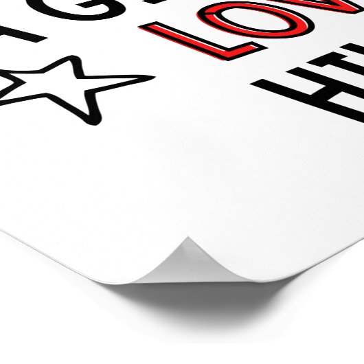 Unterschätze niemals ein Mädchen, das Lieben wande Poster (Ecke)