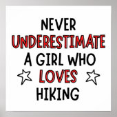 Unterschätze niemals ein Mädchen, das Lieben wande Poster (Vorne)