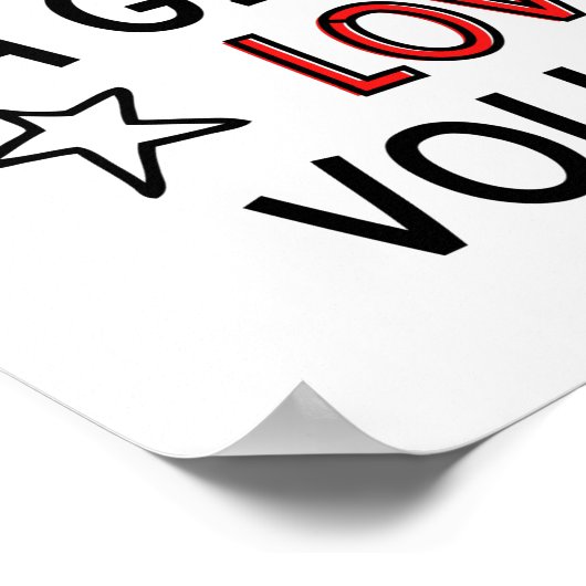 Unterschätze niemals ein Mädchen, das Volleyball L Poster (Ecke)