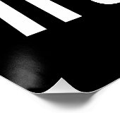 Unterschätze niemals ein Mädchen mit einem Trompet Poster (Ecke)