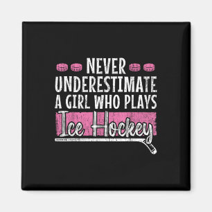 Unterschätze niemals eine weibliche Eishockeyspiel Magnet