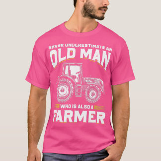 Unterschätze niemals einen alten Mann, der auch Fa T-Shirt