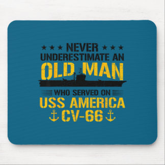 Unterschätze niemals einen alten Mann, der Kunstwe Mousepad