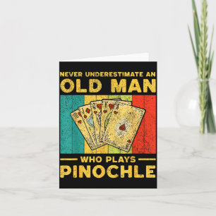 Unterschätze niemals einen alten Mann, der Nochle  Karte