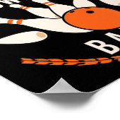 Unterschätze niemals einen alten Mann mit Bowlingk Poster (Ecke)