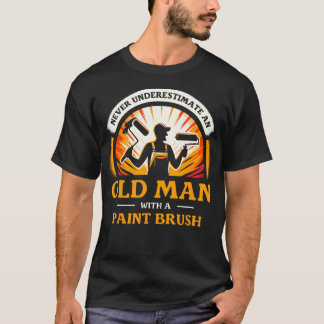 Unterschätze niemals einen alten Mann mit einem Pi T-Shirt