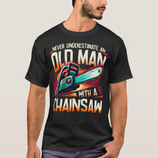Unterschätze niemals einen alten Mann mit einer Ke T-Shirt