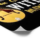 Unterschätze niemals einen alten Mann mit Mandolin Poster (Ecke)