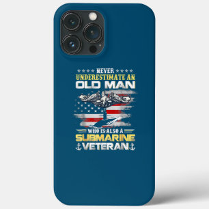 Unterschätze niemals einen alten Mann U-Boot Veter Case-Mate iPhone Hülle