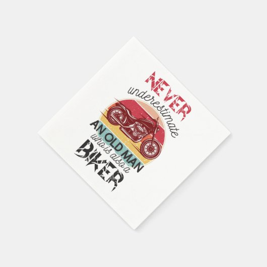 Unterschätzen Alte Fahrer nie Serviette (Ecke)