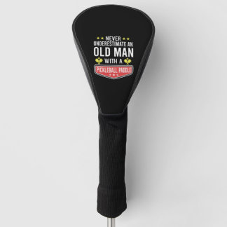 Unterschätzen Sie den alten Mann nie mit Picklebal Golf Headcover