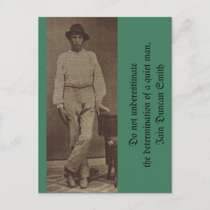 Unterschätzen Sie die Entschlossenheit nicht Postkarte