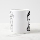 Unterschätzen Sie nie den Power eines Mädchens Jumbo-Tasse (Vorderseite)