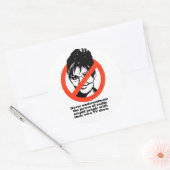 Unterschätzen Sie nie den Power eines wirklich dum Runder Aufkleber (Umschlag)