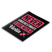 Unterschätzen Sie nie ein Mädchen mit brasilianisc Notizblock (Linke Seite)