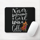 Unterschätzen Sie nie ein Mädchen mit einem Coolen Mousepad (Mit Mouse)