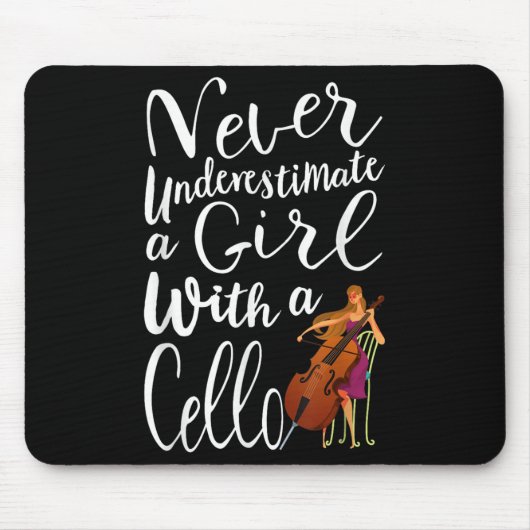 Unterschätzen Sie nie ein Mädchen mit einem Coolen Mousepad (Vorne)