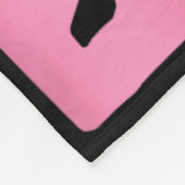 Unterschätzen Sie nie ein Mädchen mit einem schwar Fleecedecke (Ecke)