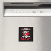 Unterschätzen Sie nie ein Mädchen mit einem schwar Magnet (In Situ (Geschirrspüler))