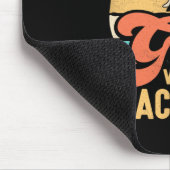 Unterschätzen Sie nie ein Mädchen mit einem schwar Mousepad (Ecke)