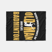 Unterschätzen Sie nie einen alten Mann, der Dminto Fleecedecke (Vorderseite (Horizontal))