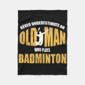 Unterschätzen Sie nie einen alten Mann, der Dminto Fleecedecke (Vorderseite)