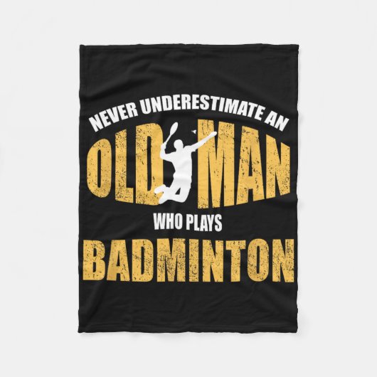 Unterschätzen Sie nie einen alten Mann, der Dminto Fleecedecke (Vorderseite)
