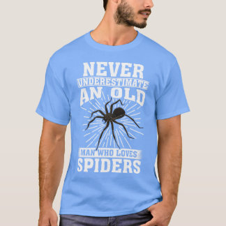 Unterschätzen Sie nie einen alten Mann, der Spider T-Shirt