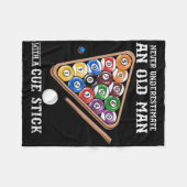 Unterschätzen Sie nie einen alten Mann mit einem F Fleecedecke (Vorderseite (Horizontal))