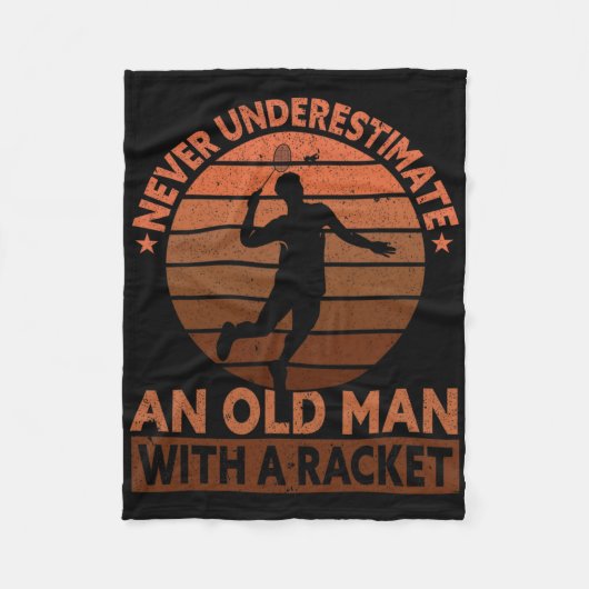 Unterschätzen Sie nie einen alten Mann mit einem R Fleecedecke (Vorderseite)