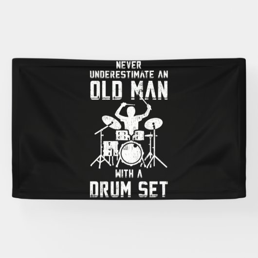 Unterschätzen Sie nie einen alten Mann mit einem T Banner (Horizontal)