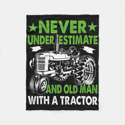 Unterschätzen Sie nie einen alten Mann mit einem T Fleecedecke (Vorderseite)