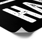 Unterschätzen Sie nie einen alten Mann mit Hammrad Poster (Ecke)