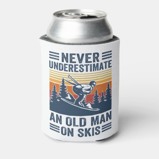 Unterschätzen Sie nie einen alten Skier Dosenkühler (Kanne Rückseite)