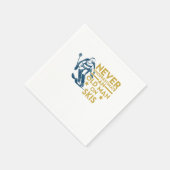 Unterschätzen Sie nie einen alten Skitouren-Skifah Serviette (Ecke)