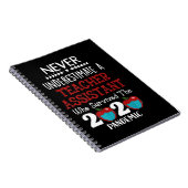 Unterschätzen Sie nie einen Lehrer Assistentin Gre Notizblock (Rechte Seite)