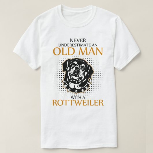 Unterschätzen Sie nie einen Rottweiler T-Shirt (Design vorne)