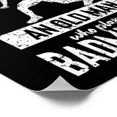 Unterschätzen Sie niemals alte Männer wie Badminto Poster (Ecke)